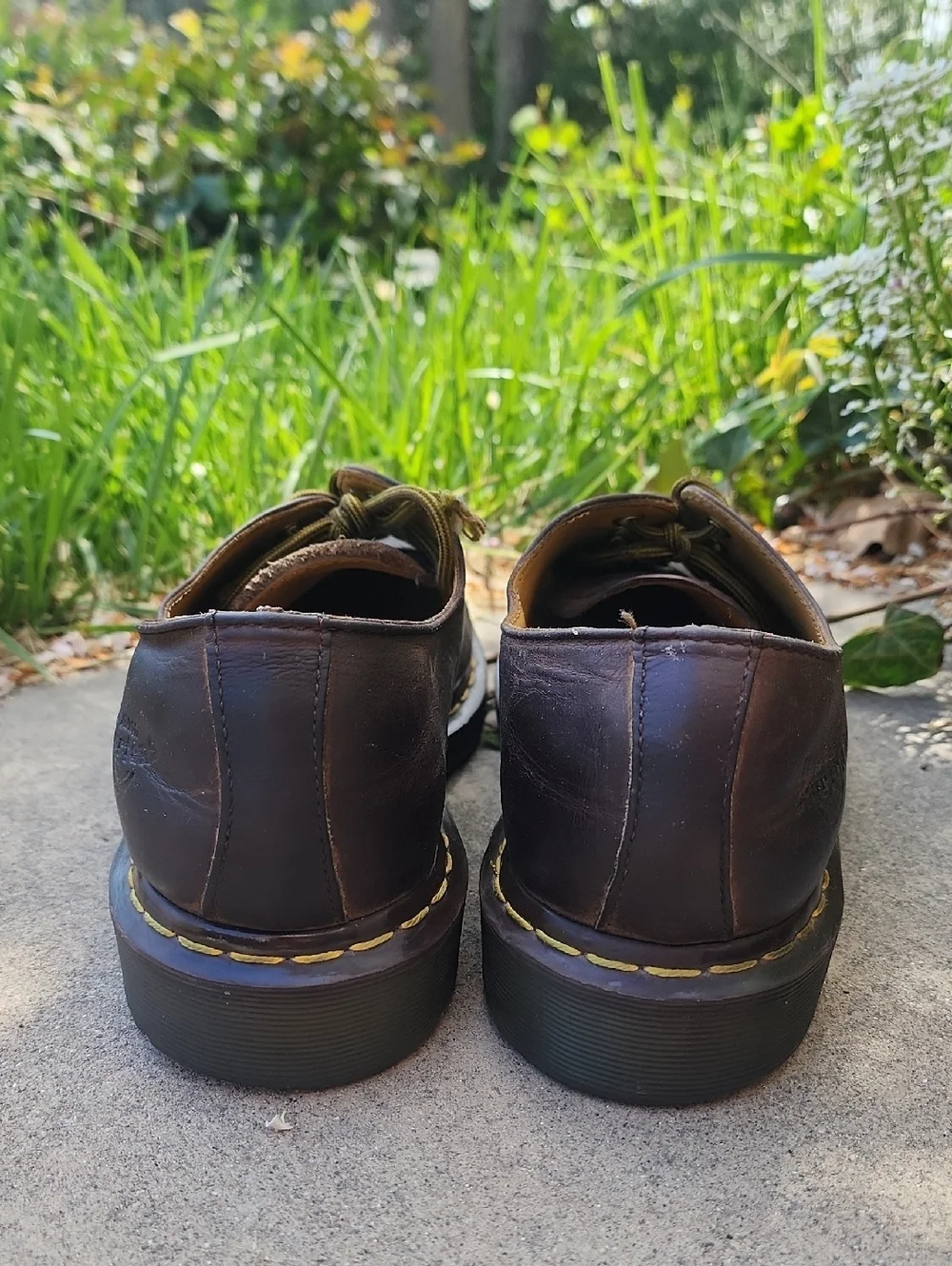 Dr. Martens Brown Leather 4-Eye Derby Oxfords - Picture 5 of 14
